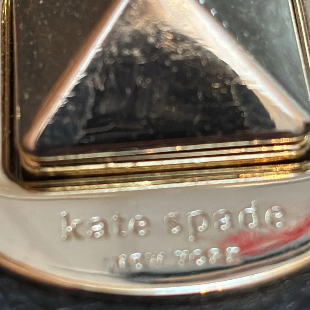 Kate Spade Black pebble leather shoulder bag NYC GIRLIE 90s Y2K